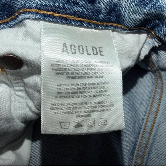 Agolde Women’s 90’s Jean Loose Fit Ripped Denim Size 26 - Picture 10 of 16